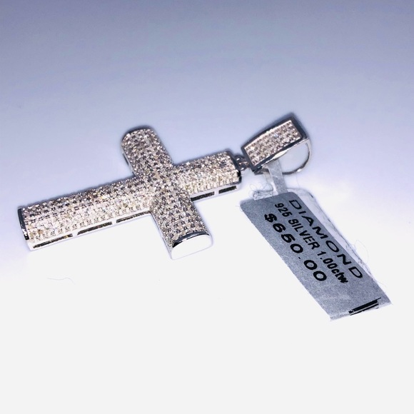 White gold vermeil genuine natural 1 ct certified diamonds Not CZ Not Fake SALE! - Picture 5 of 10